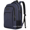 Computer Large capacity multi-function with USB backpacks chevron canvas computer laptop bags